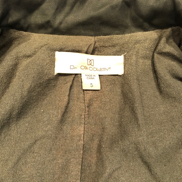 Dakota Collective Army Green jacket size Small - Picture 10 of 10
